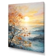 thumbnail image 2 of Designart "Bold Sunrise magic Renewal I" Floral Canvas Print, 2 of 5