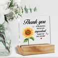 thumbnail image 4 of Teacher Gifts for Women Men, Teacher Appreciation Gifts Thank You for Being Such an Important Part of My Story Clear Acrylic Sign Presents 4x4 Inch, 4 of 5