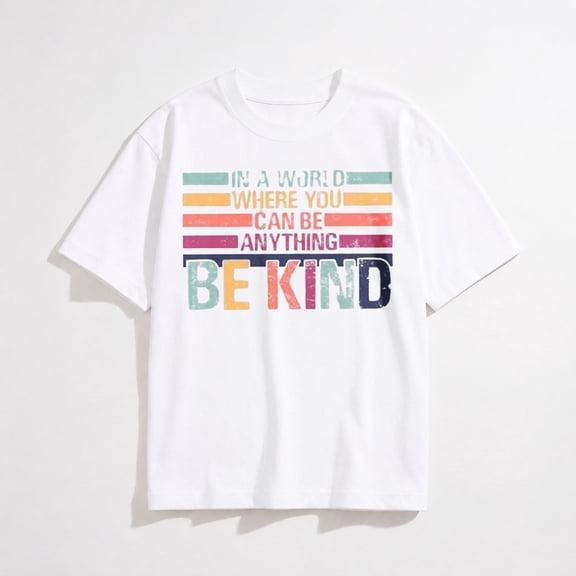 Be Kind Shirt Women Kindness Teacher Shirts Cute Funny Graphic Tees Inspirational Blessed Womens Tops