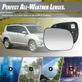 thumbnail image 2 of Right Side Heated Mirror Glass w/Backing Plate Fit for 06-12 Toyota RAV4, 2 of 11