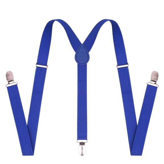 TELOLY 2026 New Mens Suspenders Heavy Duty 7 Clasp Desig Suspenders for Men Suspenders for Men Heavy Duty for Work Formal Casual Dark Blue