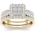 thumbnail image 1 of AKYUSGFL Fashion Rings for Women Synthetic Diamond Studded Zirconia Inlaid Rings Wedding Engagement Rings Jewelry Accessory Gifts, 1 of 5