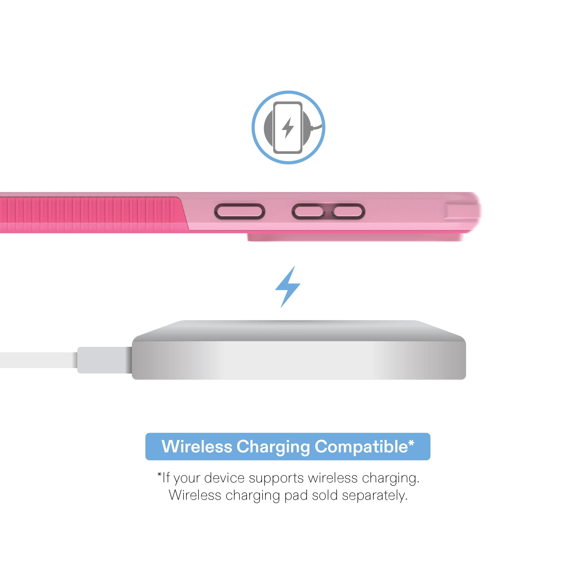 onn Magnetic Compatible Slim Rugged Phone Case for Samsung Galaxy S26 Ultra - Pink