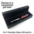 thumbnail image 2 of "EMT" Gift Pen for Your Friend Coworker Wife Husband Dad or Mom, 3 in1 Stylus+Metal Ballpoint Pen+LED Flashlight-Compatible With Most Phones and Touch Screen Devices, Red, 2 of 2