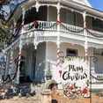 thumbnail image 3 of Merry Christmas Garden Flags 12.5x18 Double Sided Christmas Holly Poinsettia Foliage Yard Flag Burlap Farmhouse Welcome Decorative Flags for Outside Outdoor Lawn Xmas Decoration, 3 of 6