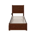 thumbnail image 4 of AFI NoHo Wood Twin Bed with Footboard and Twin Trundle in Walnut, 4 of 6