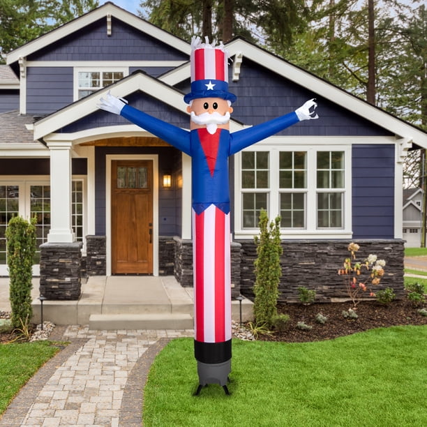 Patriotic Animated Uncle Sam Jolly Jiggler Airblown Inflatable, 10