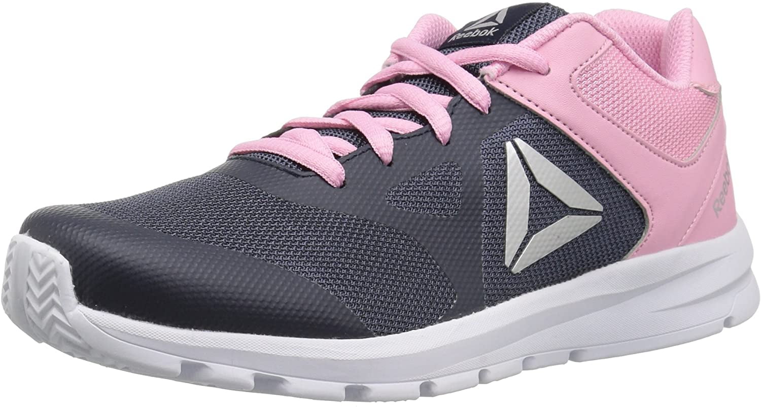 Reebok Girls' Rush Runner Running Shoe, Collegiate Navy/Light Pink, 11. ...