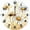 HDwccZ-9hhxs, variant on Eveokoki Round Wall Clocks Watercolor Daisies And Butterfly Wood Quartz Battery Operated Rustic Home Decor Handing Clocks for Living Room Kitchen Bedroom Bathroom Large Numbers Silent -10 Inch