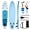 Dark Blue+Sky Blue, variant on Costway 11’ Wide Inflatable Stand Up Paddle Board , Stable SUP for Adults and Youth Pink+Black