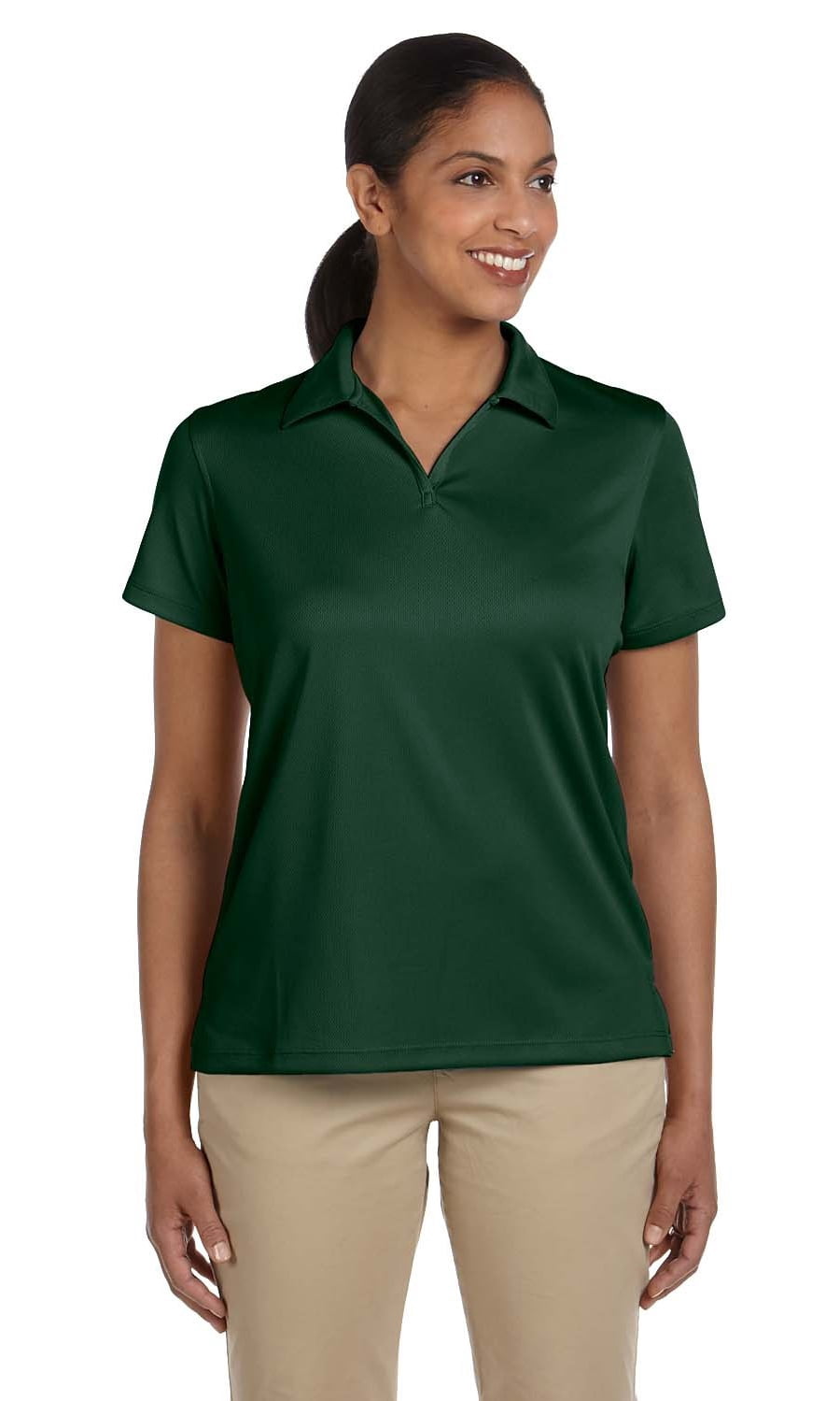 Harriton Ladies Double Mesh Polo Shirt 