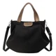 thumbnail image 3 of Bolso de mano con cremallera plisada, bolso de hombro informal, 2024, nuevo bolso de lona de gran capacidad de alta calidad con hilo de coser para mujer, bolsos estéticos, 3 of 5