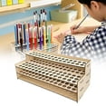 thumbnail image 4 of Solid Wood Pen Storage Rack With 75 Slots Detachable Layer Brush Display Rack Painting Pen Rack Multifunctional Desktop Organizer Fabric with Lids for Organizing Closet with, 4 of 6