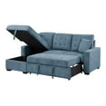 thumbnail image 4 of Lexicon Waitsfield 2-Piece Textured Sectional with Left Chaise in Blue, 4 of 9