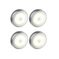 thumbnail image 2 of 6pcs Motion Sensor Night Lights, Cabinet & Stair Warm Light (Silver, Battery-Free), 2 of 2
