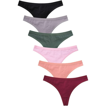 

247 Frenzy Women s Essentials PACK OF 6 Cotton Stretch G String Underwear LP1471CT1