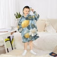 thumbnail image 6 of FORMRS Wearable Blanket Hoodie with Sleeves for Kids Cozy Flannel Sweatshirt, Lemon Pattern, 6 of 7