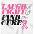 thumbnail image 2 of Laugh Fight Find Cure BCA Awareness Tank Top Tee Shirt Women Brisco Brands L, 2 of 6
