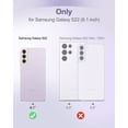 thumbnail image 5 of SURITCH for Samsung Galaxy S22 Clear Case 6.1" (Only), Built-in Screen Protector, Full Body Protective Hard Shell + Soft TPU Phone Case, Purple Edge, 5 of 7
