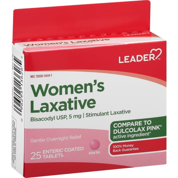 Dulcolax Pink Bisacodyl 5 Mg Laxative Tablets, Womens, 25 Ea