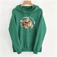 thumbnail image 6 of Josdec Women's Cute Animal Print Drawstring Hoodies Long Sleeve Kangaroo Pocket Casual Pullover Sweatshirt S-2XL, 6 of 6