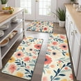 thumbnail image 2 of Pioneer Flower Floral Print Pattern Kitchen Rugs Sets Of 3,Kitchen Runner Rugs Non Skid Washable,Decorative Kitchen Floor Mats for Kitchen,Sink,Laundry,17"x30"+ 17"x47" + 17"x59", 2 of 6