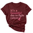 thumbnail image 5 of IMENGL Women Short Sleeve T-Shirts Basic Neck Printed Graphic Tee Daily Outfits Casual Loose Tops for Women Short Sleeve,M-XXXL, 5 of 6