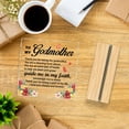 thumbnail image 4 of Godmother Gifts from Godchild, Mothers Day Birthday Gifts for Godmother Thank You Acrylic Desk Plaque Sign Home Table Desk Decor, 4 of 6