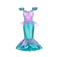 thumbnail image 3 of Disfraz de princesa Disney, sirena, Ariel, para niñas, niños, cosplay, carnaval, fiesta de cumpleaños, ropa de graduación, vestido de verano, 3 of 5