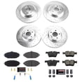 thumbnail image 3 of PowerStop Front and Rear Z23 Evolution Sport Carbon-Fiber Ceramic Brake Pad and Drilled & Slotted Rotor Kit Fits: MERCEDES-BENZ Select Models K8546, 3 of 10