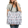 thumbnail image 3 of Disney Mickey and Minnie Mouse Tote Bag Carry-on Travel Beach Bag, 3 of 7