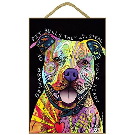 (8203) Pitbull - Beware of Pitbulls they will steal your heart 7