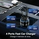 thumbnail image 5 of Cargador de coche Avatcen, 65 W, USB C, 4 puertos con cable USB-C, paquete de 2, 5 of 7