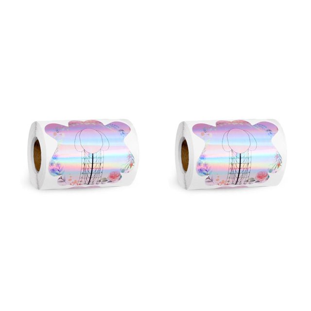 Guardurnaity 100 piezas pegatinas de extensión de uñas guía de forma de manicura falsa constructores arte papel autoadhesivo herramientas de plantilla Type1 NO1 Guardurnaity CBP175612