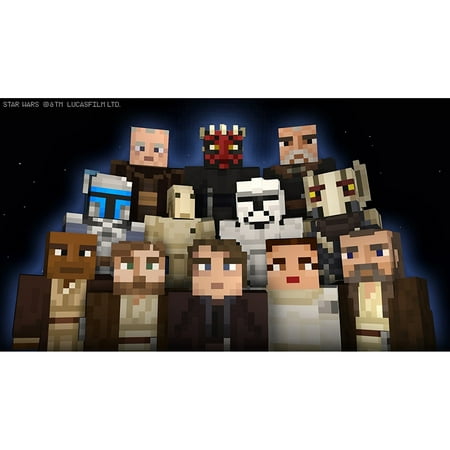 Minecraft: Wii U Edition DLC - Star Wars Prequel Skin Pack, Nintendo, WIIU, [Digital Download], (Best Way To Start Minecraft)