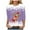 Z2-Light Purple, variant on zaveiop Christmas Sales Shirts for Women 3/4 Length Sleeve Tops Cartoon Reindeer Casual Crewneck Sweatshirts Ugly Xmas Sweater Blouses (Army Green, )