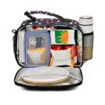 thumbnail image 2 of FORMRS Student Lunch Bag Insulated Reusable Cooler Box with Zipper Pockets, Red Starry Pattern, 2 of 9