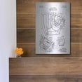 thumbnail image 5 of Luxe Metal Art 'Baseball Glove Blueprint Patent White' Metal Wall Art, 12"x16", 5 of 7