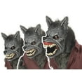 thumbnail image 2 of Werewolf Gray Plastic Halloween Ani-Motion Costume Mask, for Adult, 2 of 4