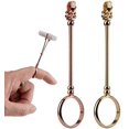 thumbnail image 1 of 2 Piezas Elegante Anillo para Porta Cigarrillos de Dama, M 17 mm Oro y Oro Rosa Proteja su Dedo para Fumar Monedero Anillo para Hombres y Mujeres, 1 of 5