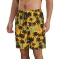 thumbnail image 2 of Kdxio Hawaii Palms Pattern Mens Casual Shorts - Drawstring Summer Beach Sports Shorts for Men, 2 of 9