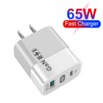 thumbnail image 1 of Cargadores de pared inteligentes seguros de carga de teléfono GaN de 65 W para Huawei (blanco de EE. UU.), 1 of 4