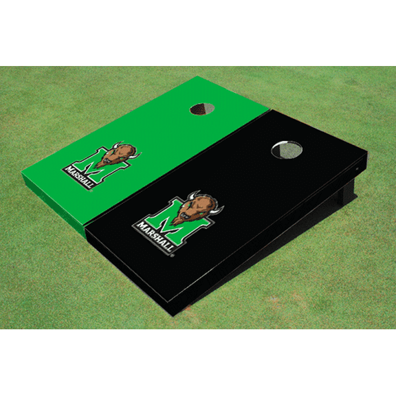 Marshall University Alternating Solid Cornhole Boards