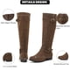 thumbnail image 3 of Botas hasta la rodilla Ruiee para mujer, elegantes, punta redonda, color marrón, talla 11, 3 of 6