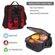 thumbnail image 5 of Disketp Black Panther Red Background Mochila Estampada de Gran Capacidad con Lonchera y Estuche, Set de 3 Piezas para Estudiantes, 5 of 7