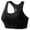 Bras 216#Black, variant on WAYUTE Womens Sports Bras with Integrated Fixed Pad for High Stretchy Running Absorbing and Shaping Back Design Wireless Bra