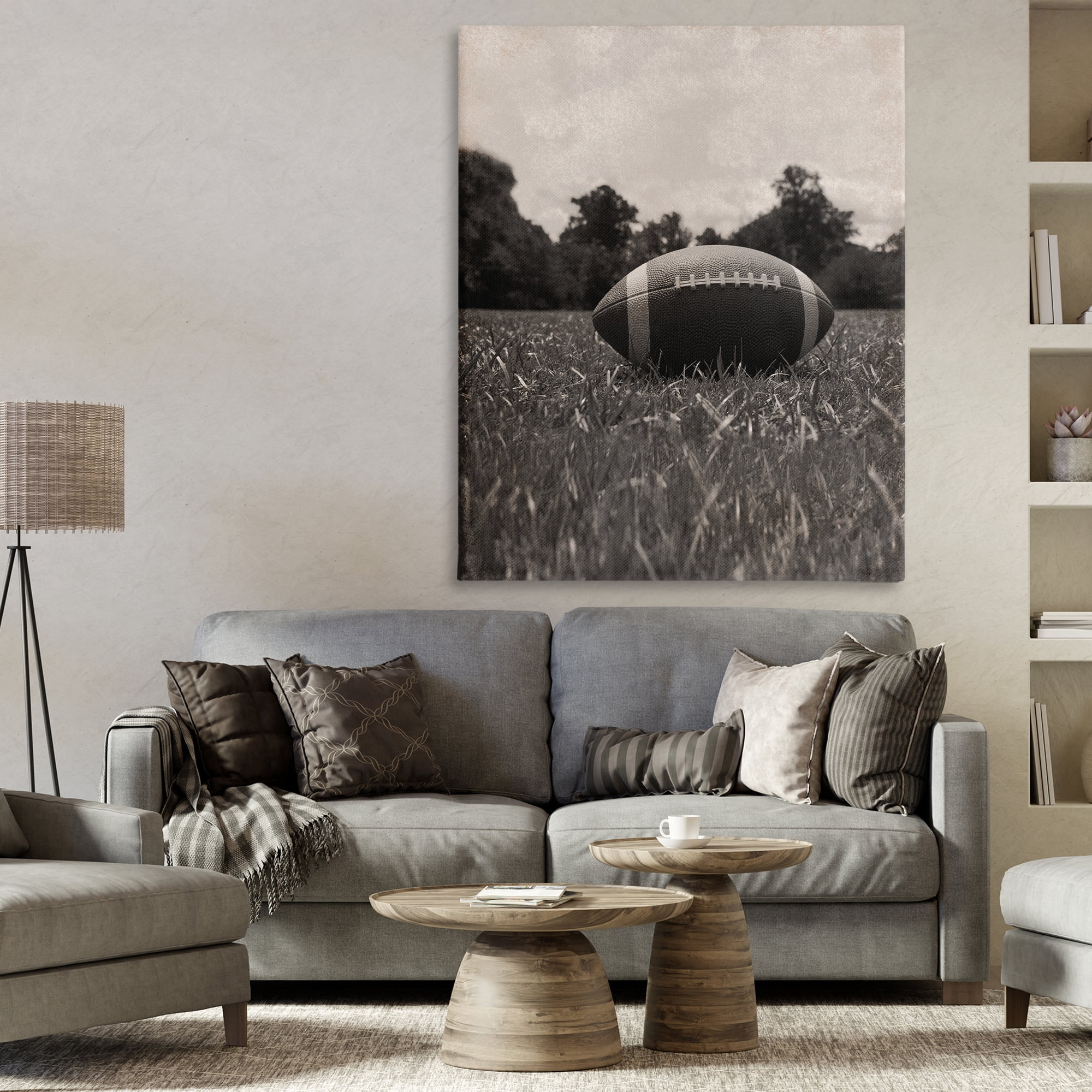 Stupell Industries Vintage Sports Football Canvas Wall Art, design by Marcus Prime