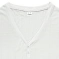 thumbnail image 4 of Men Lightweight Button Down V-Neck T-Shirts Summer Casual&Outdoor Dressy Tops Multiple Colors Summer, 4 of 7