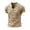 A1#-Khaki, variant on Men Plus Size V Neck T Shirt - Solid Raw Edge Short Sleeve Tee, Casual Loose Fit Top(White-L)