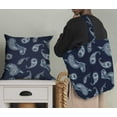 thumbnail image 5 of Soimoi Poly Canvas Blue Fabric By the Yard - 56 Inch Wide - Paisley Pattern Fabric - Botanical and Elegant Designs for Various Uses Printed Fabric, 5 of 6